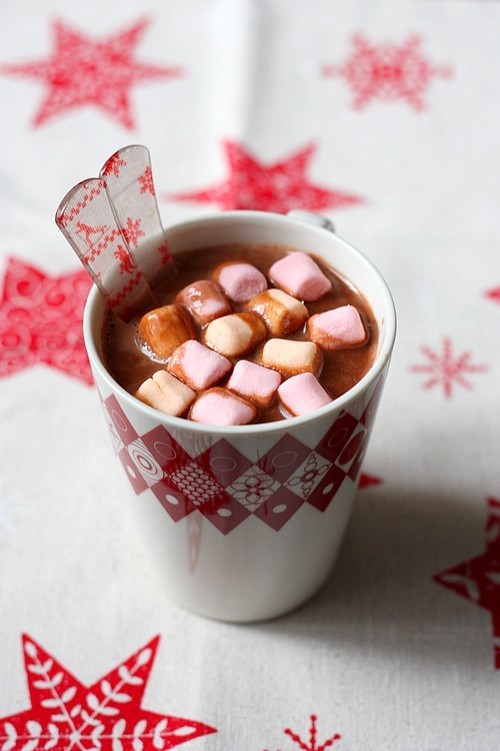 Chocolat chaud aux marshmallows