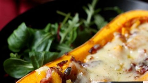 Recette De Courge Butternut Rotie Au Four Aux Oignons Lardons Et